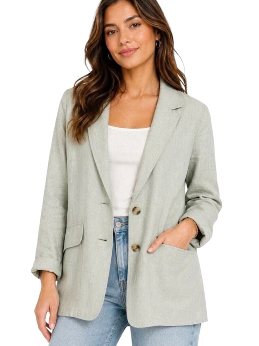Madewell Breezewoven Larsen Linen Blazer